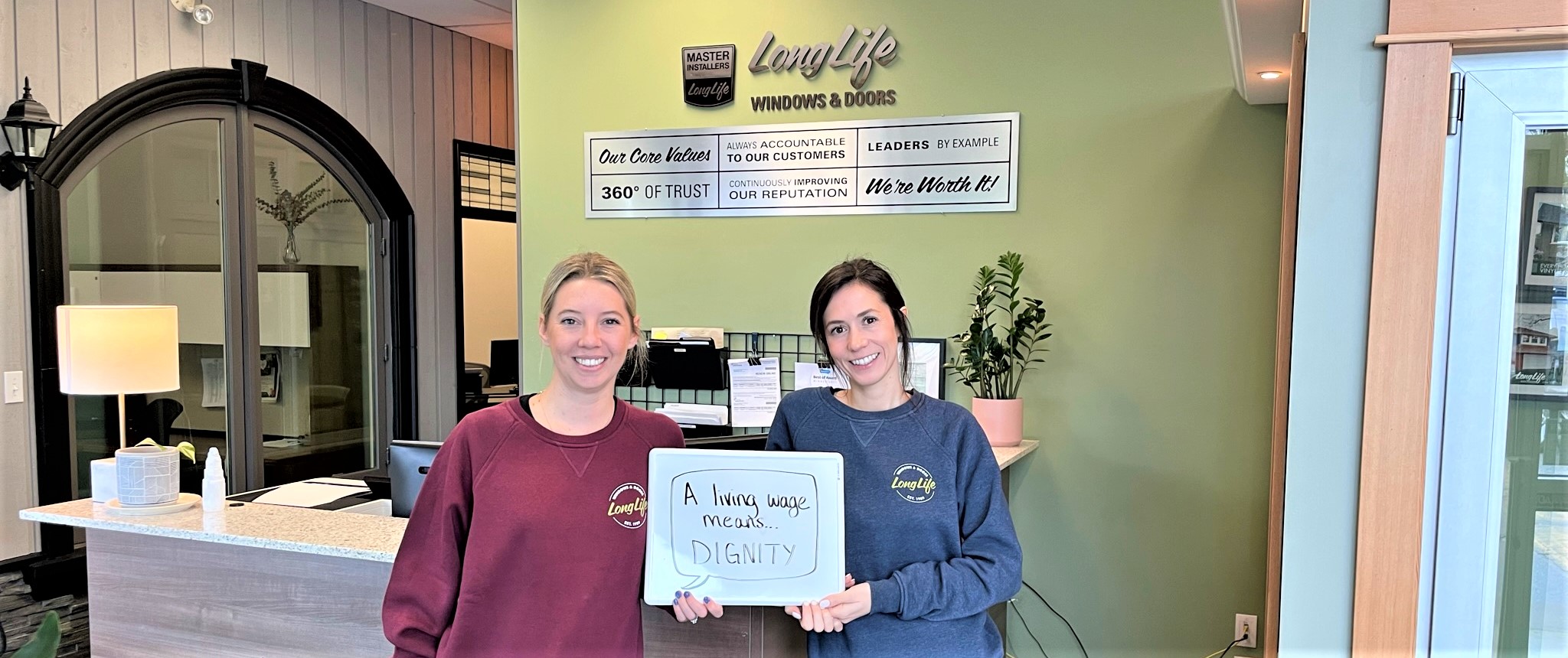Long Life Recognized as BC’s First Window & Door Living Wage Employer
